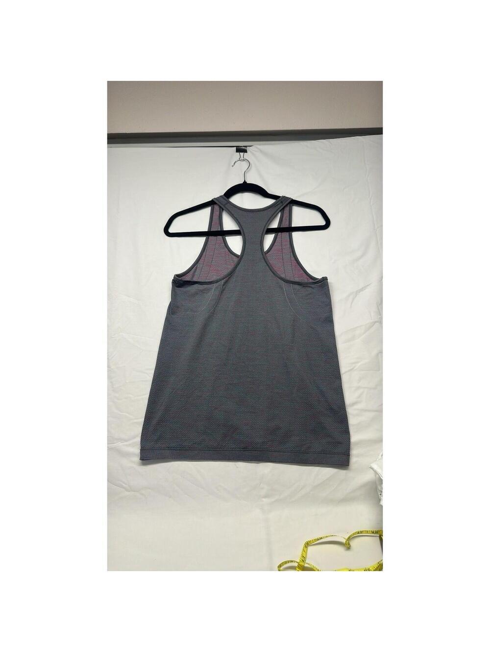 Under Armour Threadborne Tank Women S Grey Pink Racerback Seamless Activewear - Picture 6 of 6